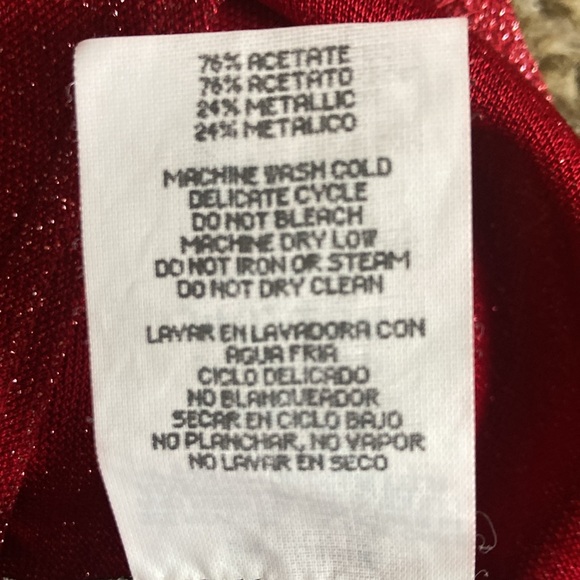 Vintage Red Sparkly Shift Dress by All That Jazz - Size 4-6 90's Y2K - Picture 6 of 12